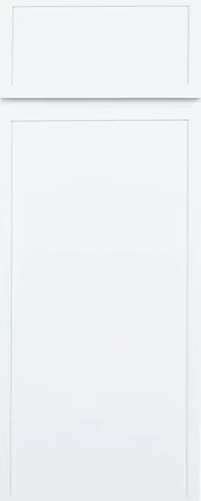 Slim Shaker Alabaster custom cabinets with refined minimalist style